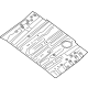 Infiniti 74512-3JA0A Floor Rear Front