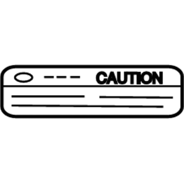 27090-67U00 Infiniti Label-Air Conditioner Illustration 1 of 1