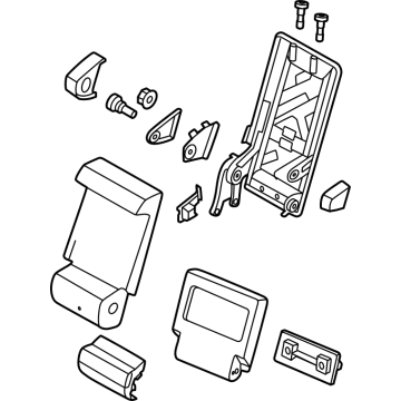 88610-7JA0A Infiniti BACK ASSY-REAR SEAT CENTER Illustration 1 of 1
