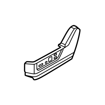 87380-7JA0A Infiniti FINISHER-CUSHION,FRONT SEAT OUTER LH Illustration 1 of 1