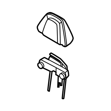 86400-7JA0A Infiniti Front Seat Headrest Assembly Illustration 1 of 1