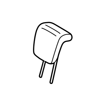 86410-7JA0A Infiniti HEADREST ASSY-3RD SEAT Illustration 1 of 1