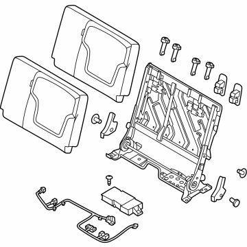 89650-7JA0A Infiniti BACK ASSY-3RD SEAT LH Illustration 1 of 1