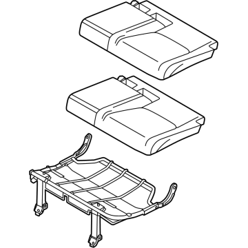 89350-7JA0A Infiniti CUSHION ASSY-3RD SEAT LH Illustration 1 of 1