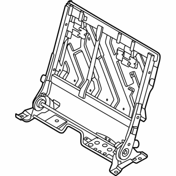 89651-7JA1A Infiniti FRAME ASSY-B SEAT BACK LH Illustration 1 of 1