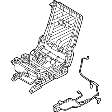88010-7JA2A Infiniti FRAME ASSY-2ND SEAT RH Illustration 1 of 1