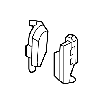 Infiniti D4060-7JA0A PAD KIT-DISC BRAKE,REAR D4060-7JA0A Infiniti PAD KIT-DISC BRAKE,REAR Illustration 1 of 1