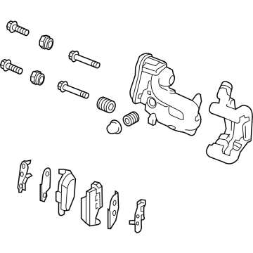 Infiniti D4000-7JA0A BRAKE ASSY-DISC,REAR RH D4000-7JA0A Infiniti BRAKE ASSY-DISC,REAR RH Illustration 1 of 1