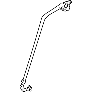 88844-JK70C Infiniti Seat Belt Kit-Rear Seat Tongue Illustration 1 of 1