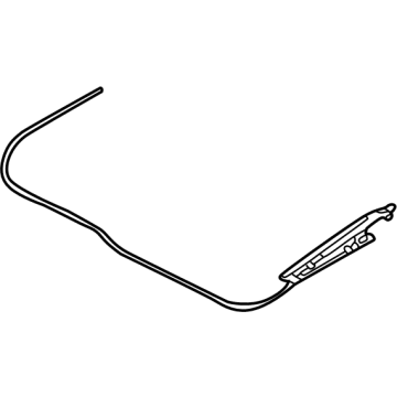 91273-7JA0A Infiniti SLIDER-SHADE,REAR LH Illustration 1 of 1