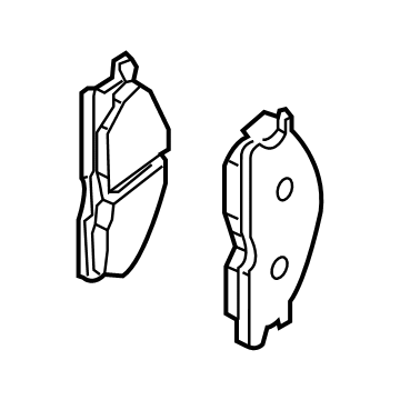 D1060-7JA0A Infiniti PAD KIT-DISC BRAKE,FRONT Illustration 1 of 1