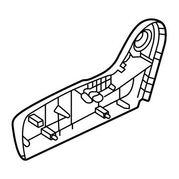 87330-7JA0A Infiniti FINISHER-CUSHION,FRONT SEAT OUTER RH Illustration 1 of 1