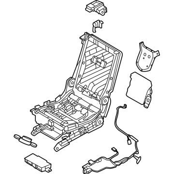 88010-7JA6C Infiniti FRAME ASSY-2ND SEAT,RH Illustration 1 of 1