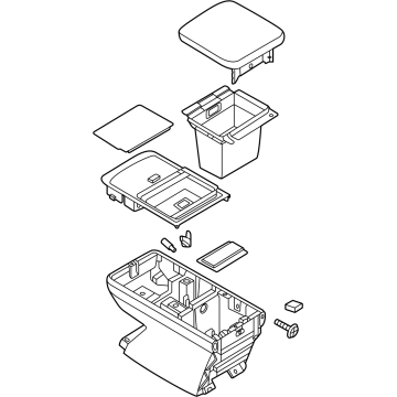 96950-7JD5A Infiniti Rear Console Assembly Illustration 1 of 1