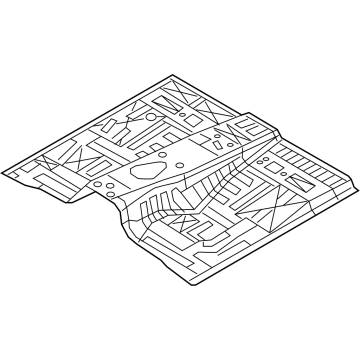 G4312-7JAMA Infiniti FLOOR ASSY-FRONT Illustration 1 of 1