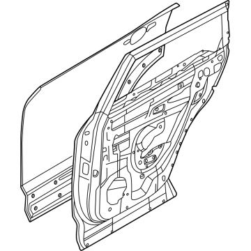 Infiniti 82100-6SA4A DOOR REAR RH 82100-6SA4A Infiniti DOOR REAR RH Illustration 1 of 1