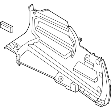 84952-7JA0B Infiniti FINISHER-LUGGAGE SIDE LOWER,REAR RH Illustration 1 of 1