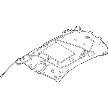 Infiniti 739B0-5VG0A Roof Trim Module Assembly 739B0-5VG0A Infiniti Roof Trim Module Assembly Illustration 1 of 1