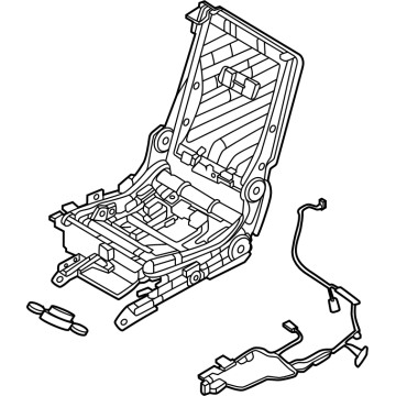 Infiniti 88010-7JA2E FRAME ASSY-2ND SEAT,RH 88010-7JA2E Infiniti FRAME ASSY-2ND SEAT,RH Illustration 1 of 1