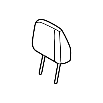 Infiniti 86430-7JA0A Rear Seat Headrest Assembly 86430-7JA0A Infiniti Rear Seat Headrest Assembly Illustration 1 of 1