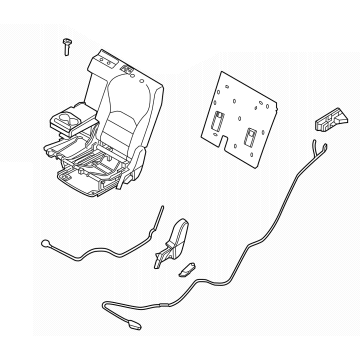 88050-5NY0A Infiniti Seat Assembly-2ND,LH Illustration 1 of 1