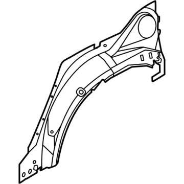 76712-6SA0A Infiniti Wheel House-Rear,Outer RH Illustration 1 of 1