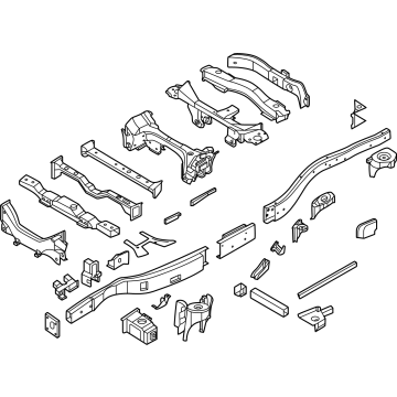 50100-7JB1A Infiniti FRAME Illustration 1 of 1