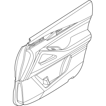 80901-6SA0B Infiniti FINSHER ASSY FRONT DOOR LH Illustration 1 of 1