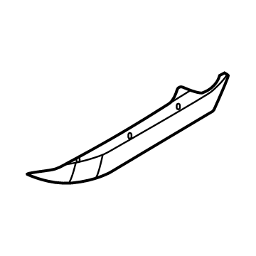 85018-7JA3B Infiniti FINISHER-REAR BUMPER, LOWER Illustration 1 of 1