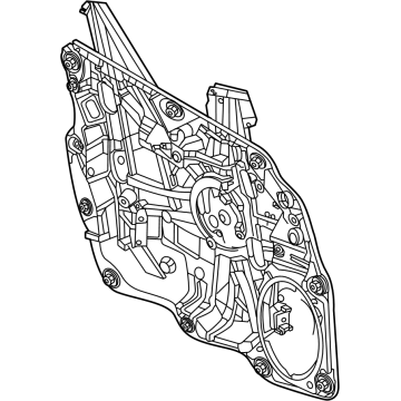 Infiniti 80720-7JA0A REGULATOR ASSY-DOOR WINDOW,RH 80720-7JA0A Infiniti REGULATOR ASSY-DOOR WINDOW,RH Illustration 1 of 1