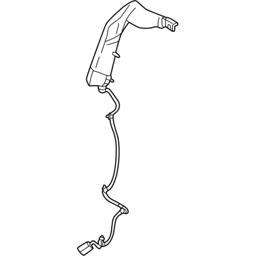 K85T1-7JA0A Infiniti MODULE ASSY-FAR SIDE AIR BAG,LH Illustration 1 of 1