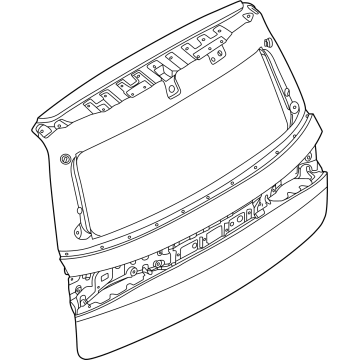 K010M-7JAMA Infiniti DOOR ASSY-BACK Illustration 1 of 1