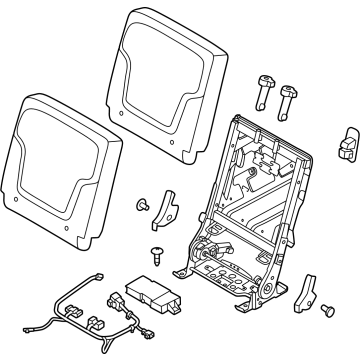 89600-7JA0A Infiniti BACK ASSY-3RD SEAT RH Illustration 1 of 1