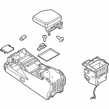 96910-7JA0A Infiniti Center Console Box Assembly Illustration 1 of 1