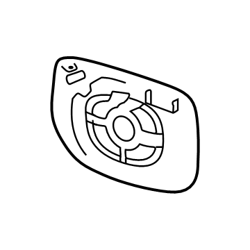 Infiniti 96365-7JA0A GLASS-MIRROR,RH 96365-7JA0A Infiniti GLASS-MIRROR,RH Illustration 1 of 1