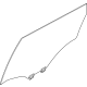 Infiniti 82300-7KA0A GLASS ASSY-REAR DOOR WINDOW,RH