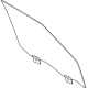 Infiniti 80300-7JA0A GLASS ASSY-FRONT DOOR WINDOW,RH