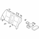 Infiniti 88600-6HJ0A Rear Seat Back Assembly Right Hand