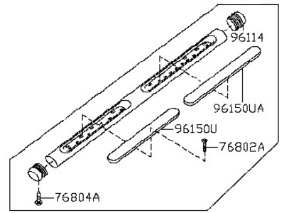 Infiniti 96100-6GW6A Step Assy-Side,RH