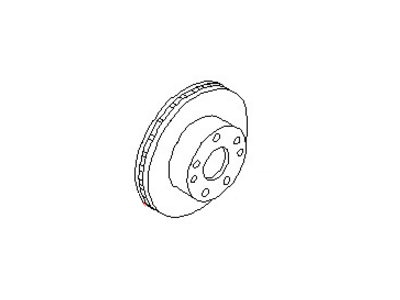 Infiniti I30 Brake Disc - 40206-88E05