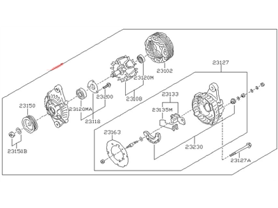 1994 Infiniti J30 Alternator - 23100-0P516