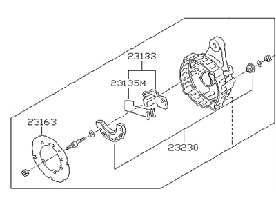 1994 Infiniti J30 Alternator Case Kit - 23127-0P511