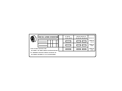 Infiniti 99090-ZT02C PLACARD Tire Limit