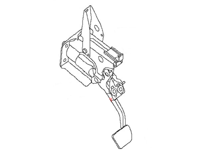 Infiniti 46501-5ZW0A Pedal Assy-Brake W/Bracket