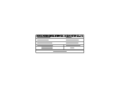 Infiniti 14805-6AE0A Label-Emission Control Information