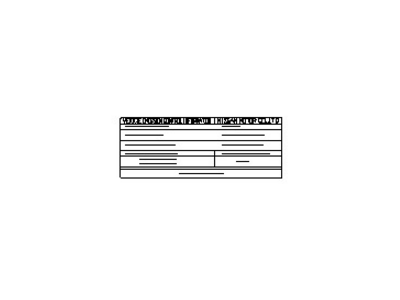 Infiniti 14805-3GM0A Emission Label