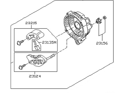 2017 Infiniti Q70L Alternator Case Kit - 23127-JK01B