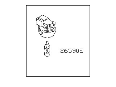 26470-9E000 Infiniti Lamp Assembly - Trunk Rm Illustration 1 of 1