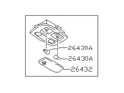 Infiniti 26430-2Y002 Lamp Assembly-Map
