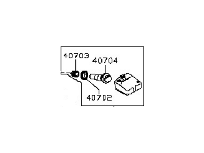 Infiniti 40700-JK00C Tire Pressure Monitoring Sensor Unit